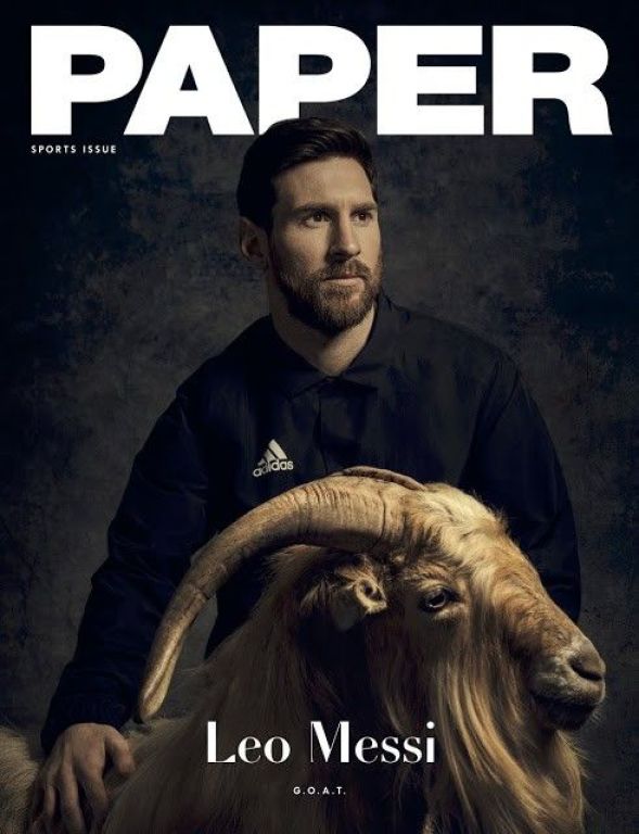 ¡Messi posó rodeado de cabras!