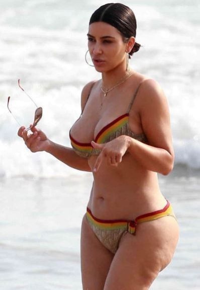 Así es el cuerpo de Kim Kardashian sin Photoshop