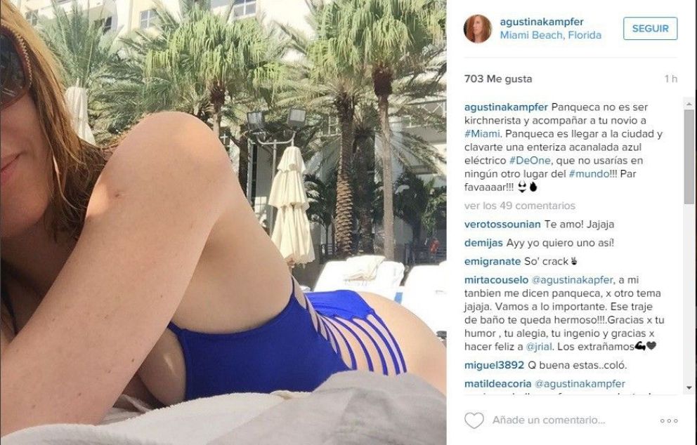 Agustina Kämpfer aprovechó sus vacaciones y publicó una foto súper hot