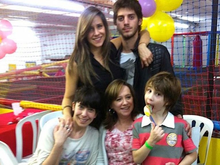 Julieta Camaño y Monchi Balestra, otra vez juntos en el cumple de Valentino