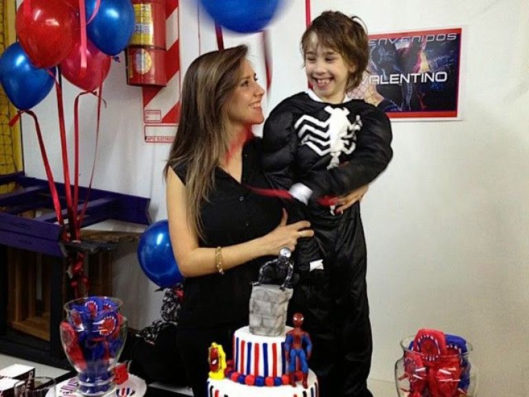 Julieta Camaño y Monchi Balestra, otra vez juntos en el cumple de Valentino