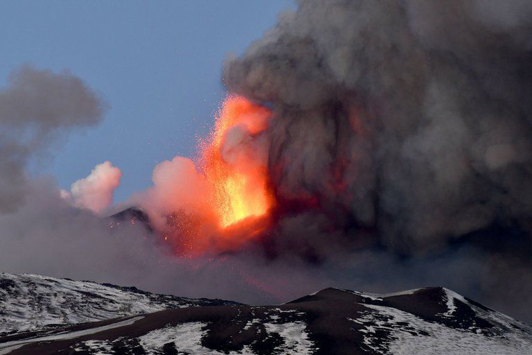 Erupción del volcán Etna: las imágenes
