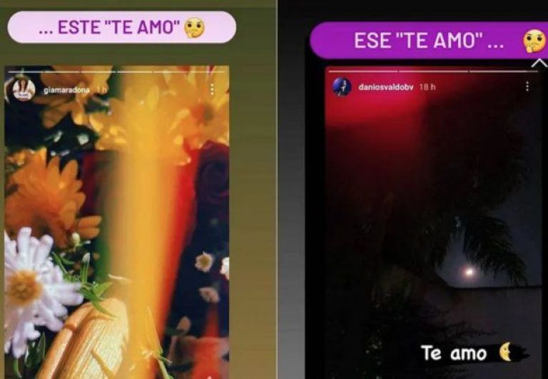 Los mensajes cruzados de Gianinna Maradona y Daniel Osvaldo: "Te amo"