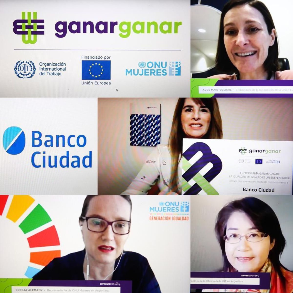 El Banco Ciudad fue reconocido por sus avances en igualdad de género