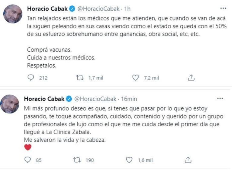 Horacio Cabak defendió la labor de los médicos tras los dichos de Alberto Fernández