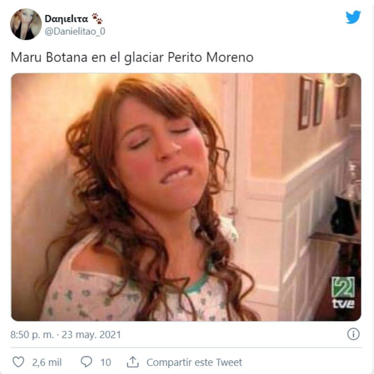 Maru Botana fue tendencia por chupar un hielo