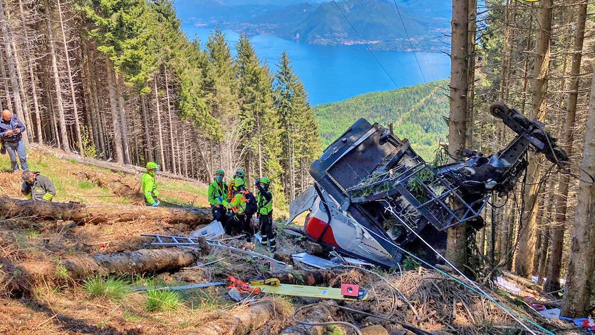 Difunden el video de la caída del teleférico en Italia en el que murieron  14 personas | HaceInstantes: Toda la información en pocas palabras