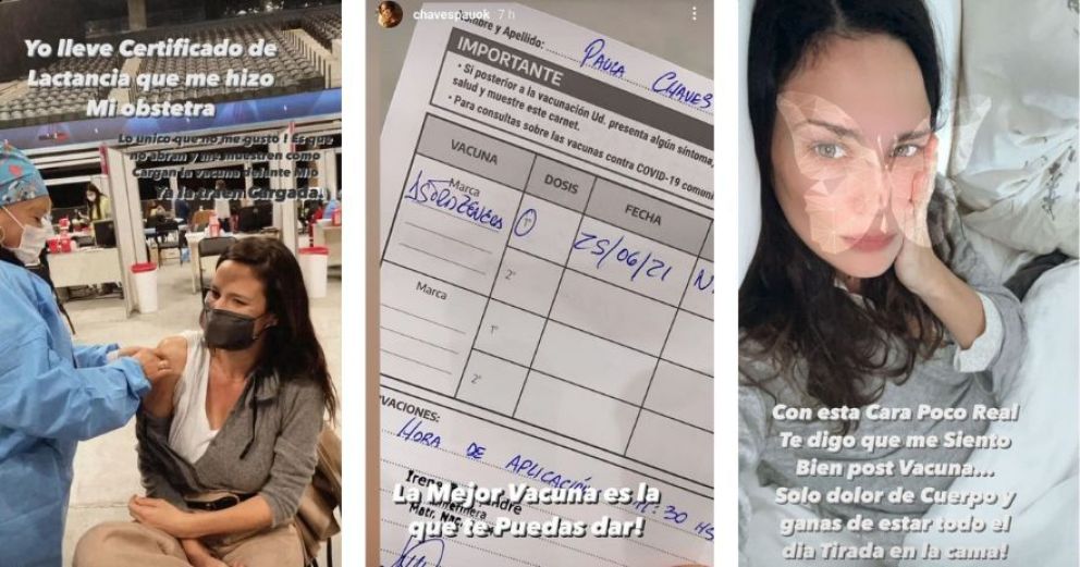 Paula Chaves se vacunó contra el COVID y contó qué reacciones tuvo
