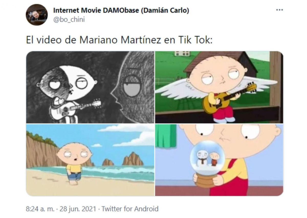 Mariano Martínez cantó "Crimen" de Gustavo Cerati y las redes explotaron de memes
