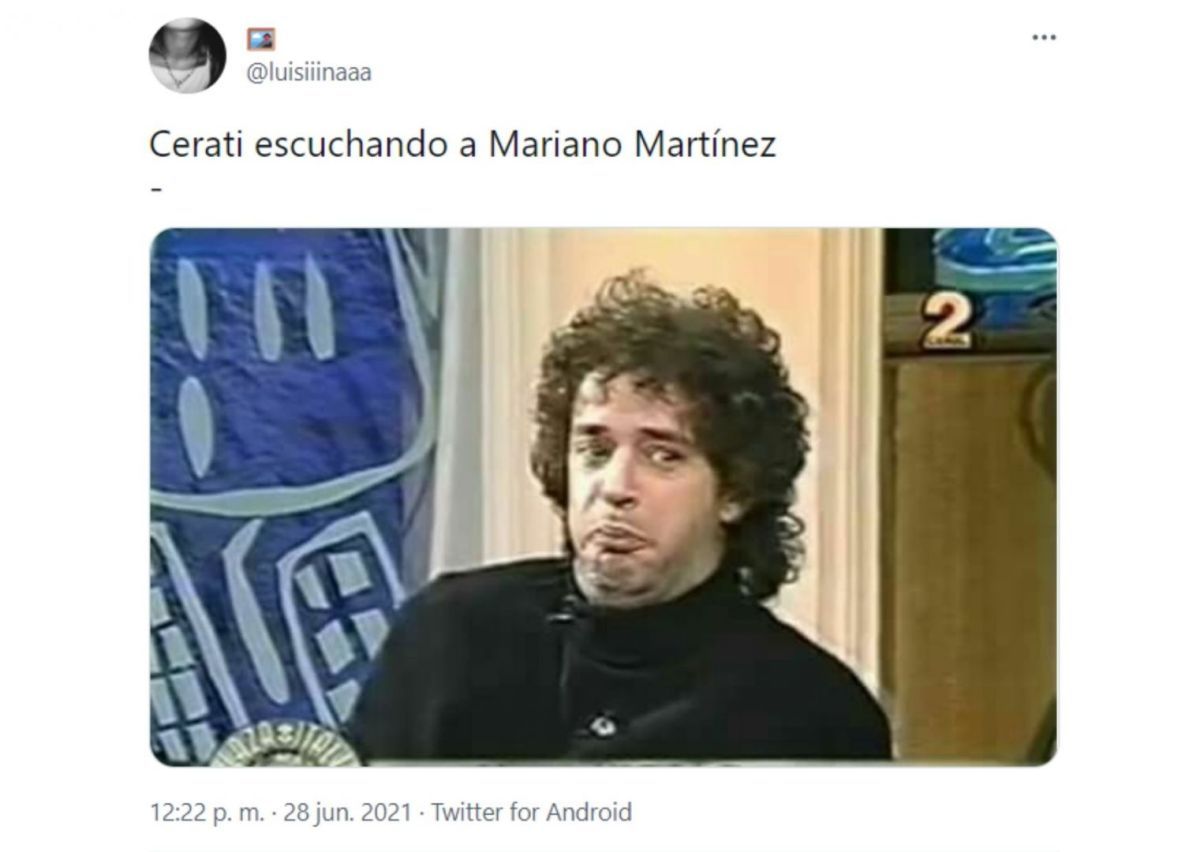 Mariano Martínez cantó "Crimen" de Gustavo Cerati y las redes explotaron de memes