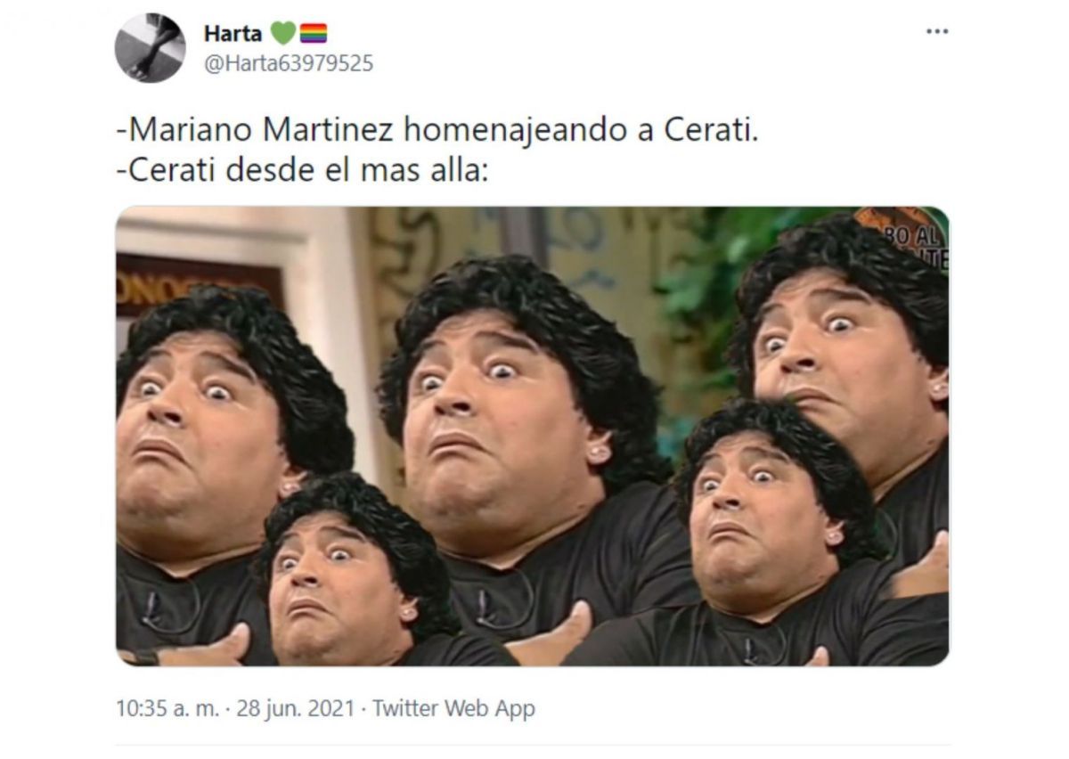 Mariano Martínez cantó "Crimen" de Gustavo Cerati y las redes explotaron de memes