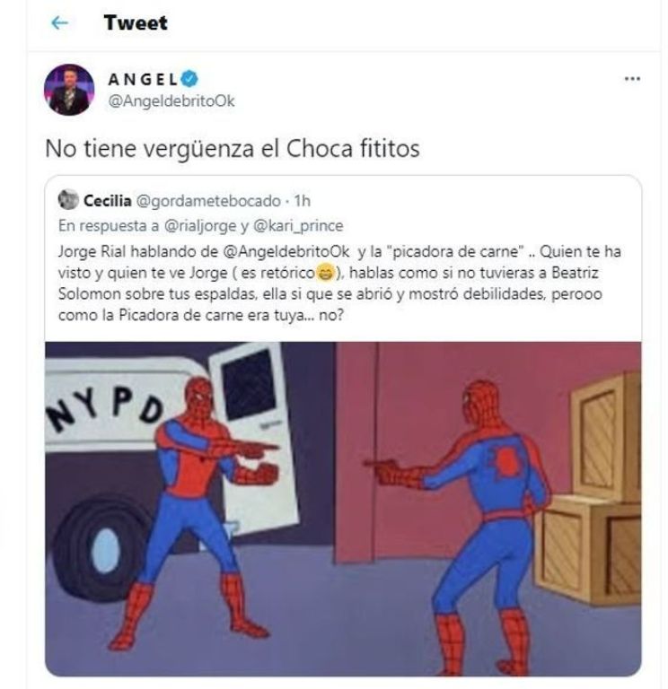 Ángel de Brito le respondió a Jorge Rial en Twitter