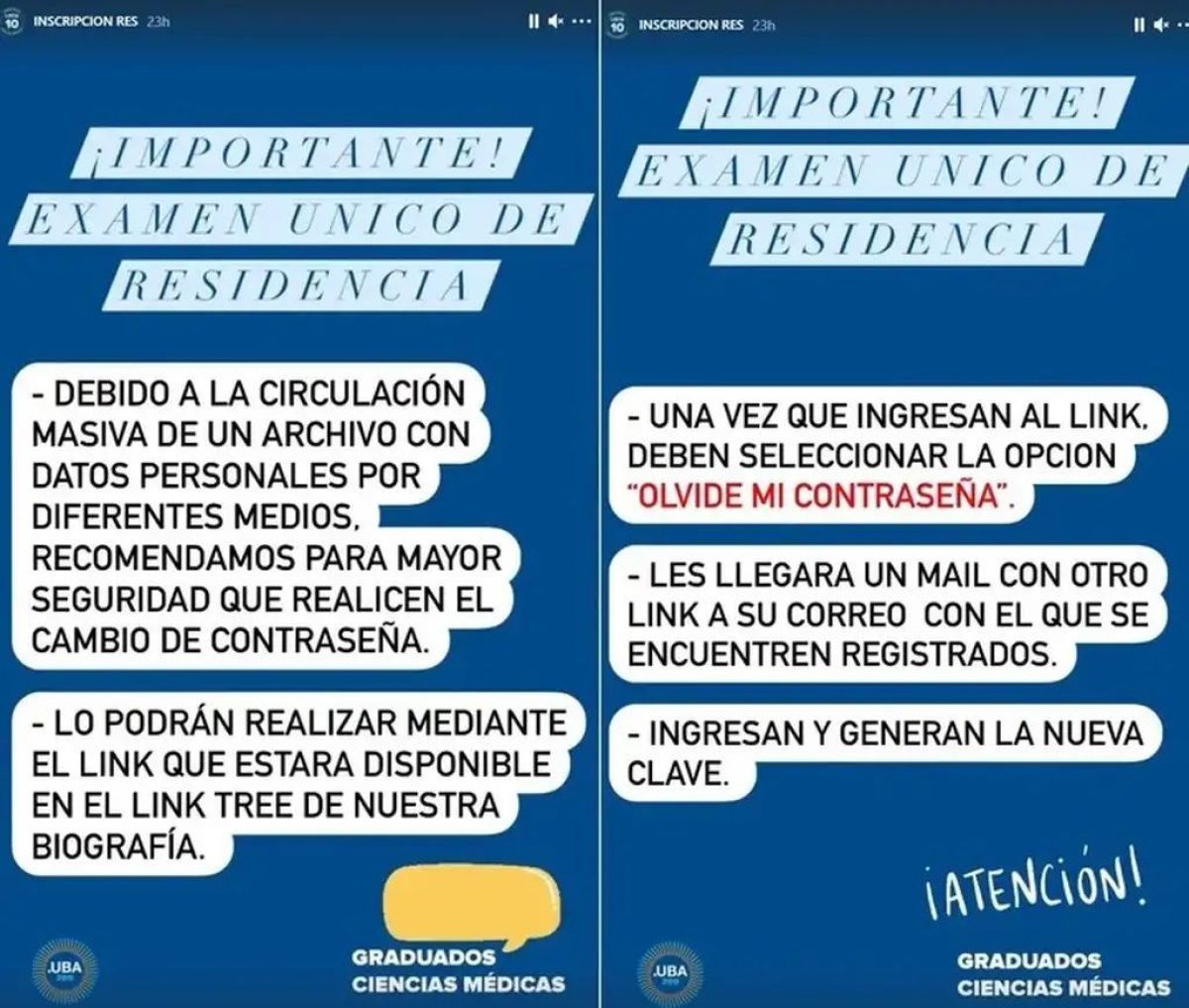 Se filtraron los datos de 25 mil inscriptos para rendir el examen de residencia en Medicina