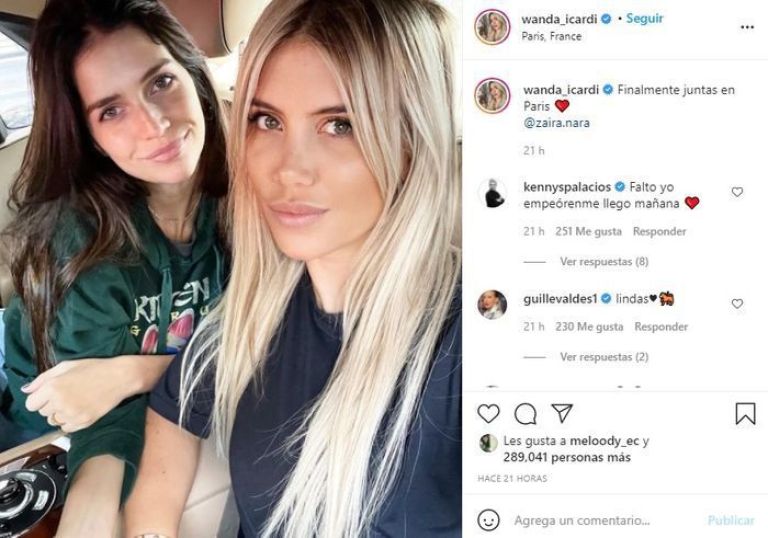 ¡El reencuentro en París de Wanda y Zahira Nara!
