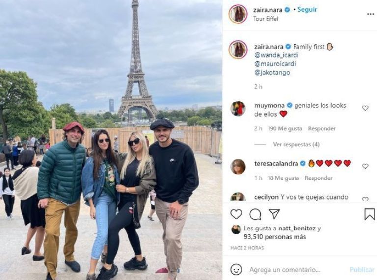 ¡El reencuentro en París de Wanda y Zahira Nara!