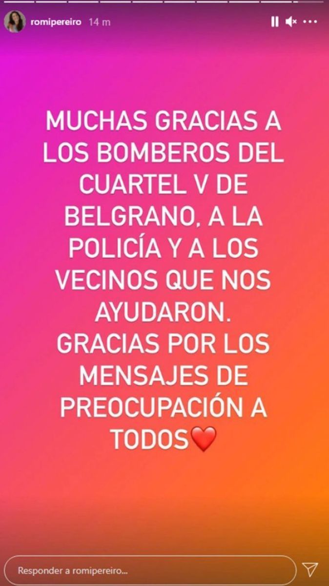 Incendio en la casa de Jorge Rial y Romina Pereiro: "Fue un shock"