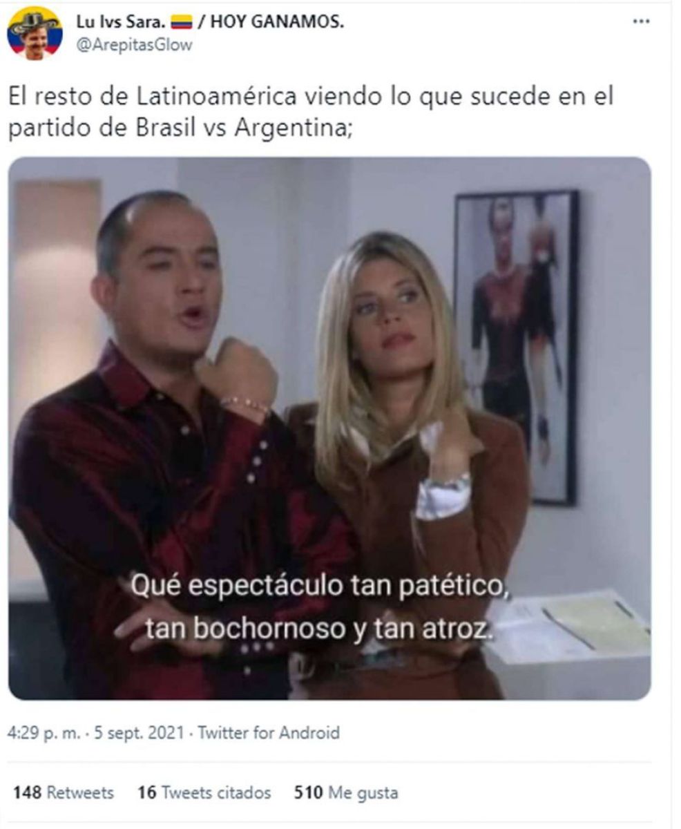 Los memes de la suspensión del partido Argentina - Brasil