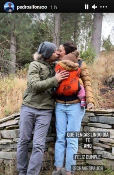 El original posteo con el que Pedro Alfonso saludó a Paula Chaves por su cumpleaños