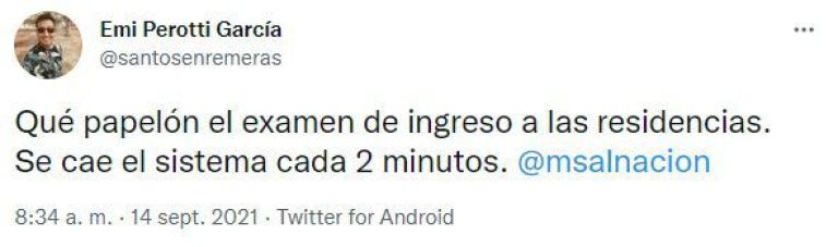 Examen de residencia: profesionales de la salud denuncian problemas por la caída de la web del ministerio