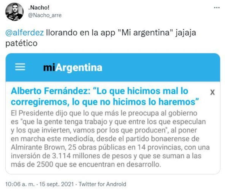 Usuarios denunciaron que el Gobierno utiliza la app de Mi Argentina para hacer campaña política