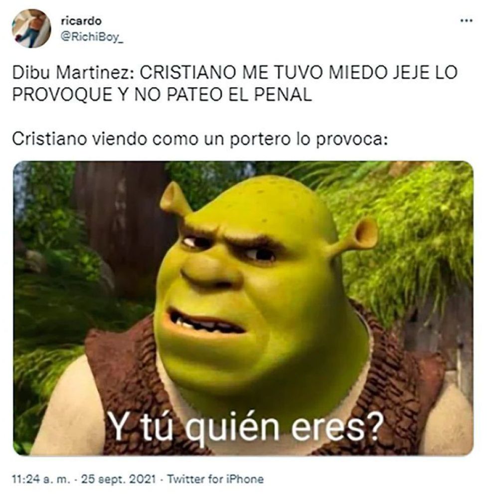 Explotaron los memes por la provocación del Dibu Martínez a Cristiano Ronaldo