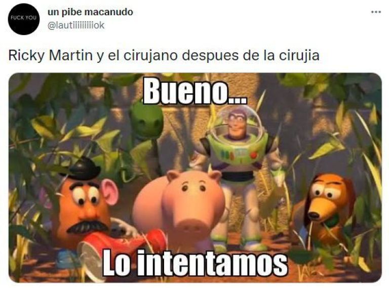 Ricky Martin se convirtió en meme porque se habría retocado la cara