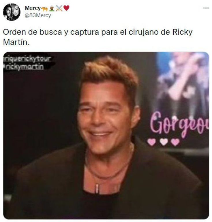 Ricky Martin se convirtió en meme porque se habría retocado la cara