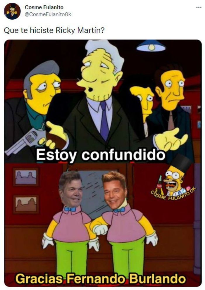 Ricky Martin se convirtió en meme porque se habría retocado la cara