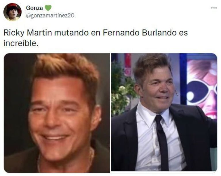 Ricky Martin se convirtió en meme porque se habría retocado la cara