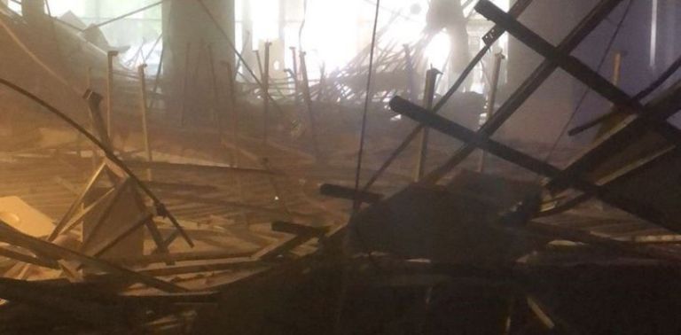 Derrumbe en un cine de Palermo