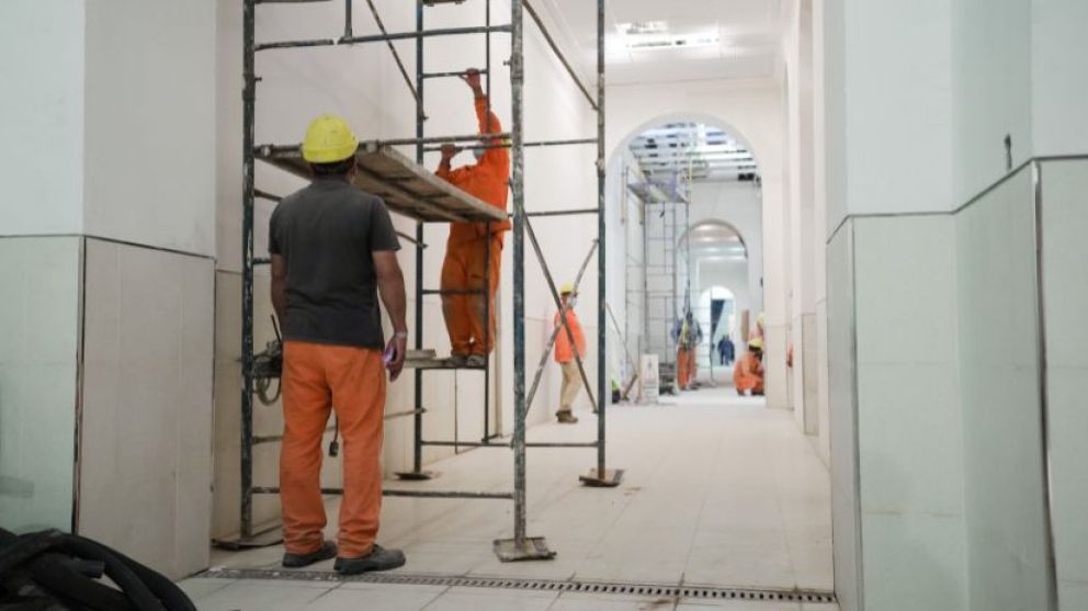 Avanzan las obras de reforma en la Casa Rosada