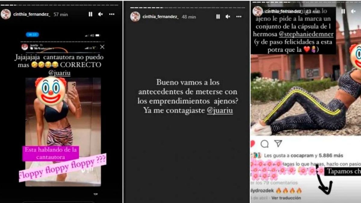 Cinthia Fernández denunció a Floppy Tesouro por robo