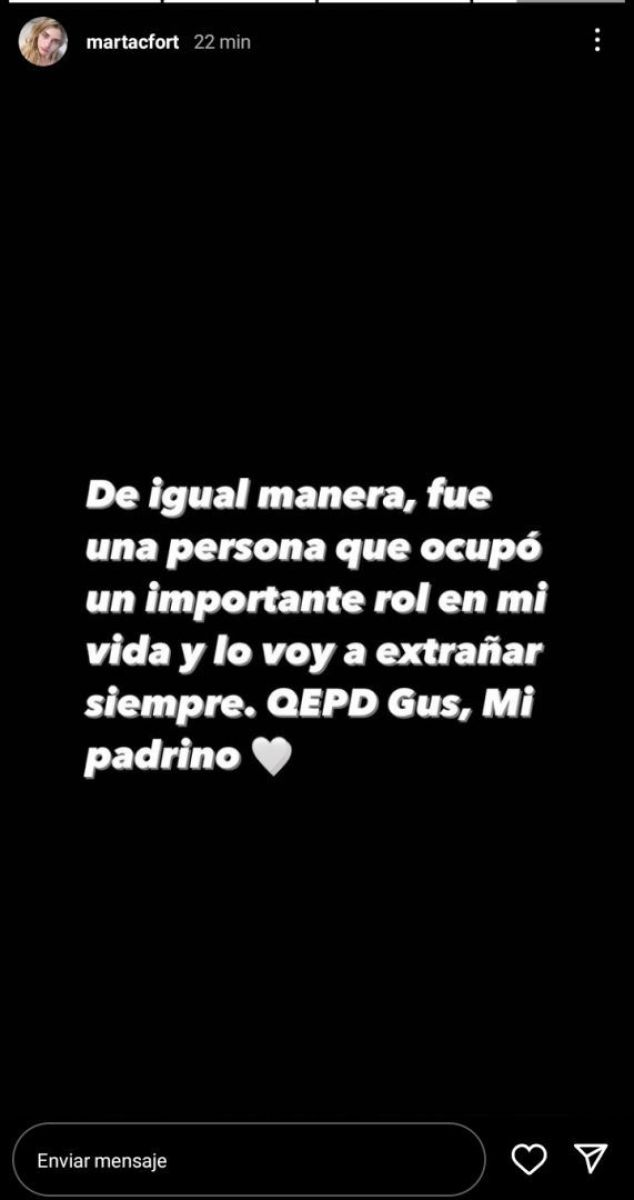La carta de Marta Fort a Gustavo Martínez: "No entiendo cómo pudiste hacerlo"