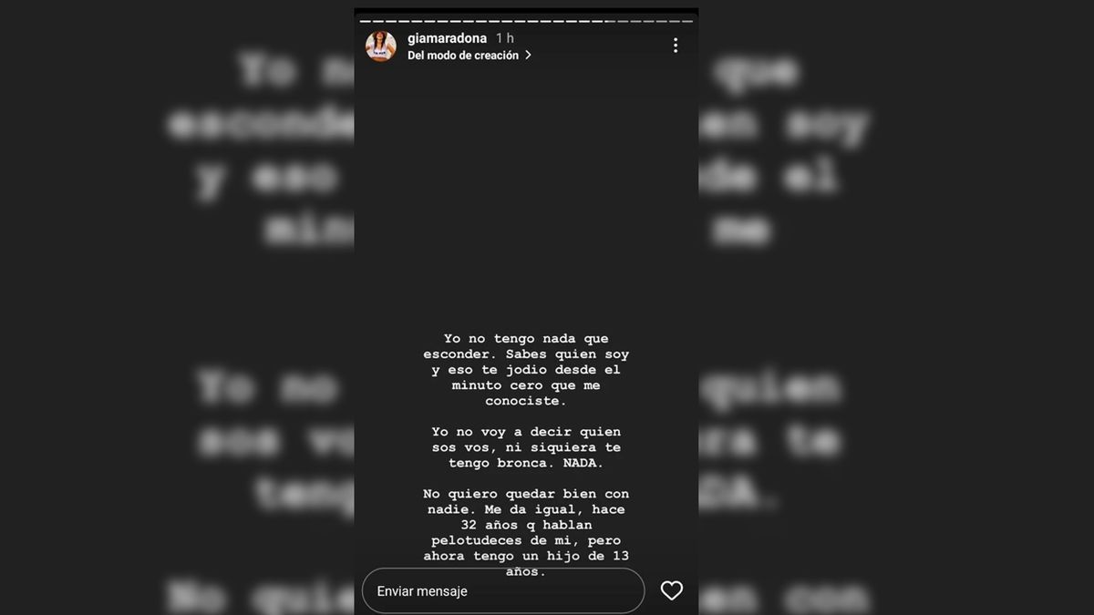 Gianinna Maradona se hartó y le respondió con todo a Verónica Ojeda