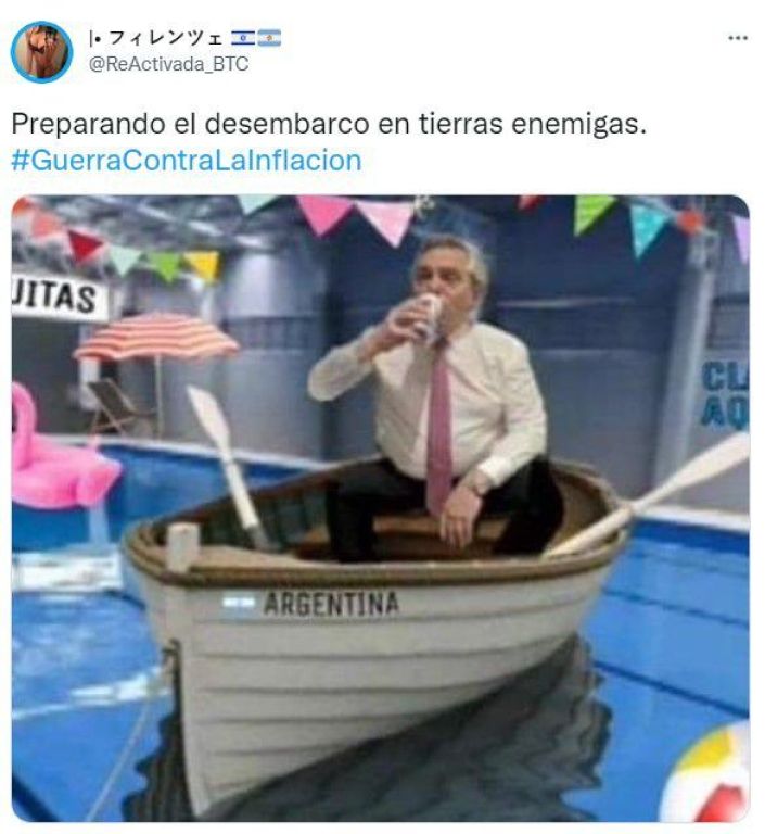 “Guerra contra la inflación”: los mejores memes tras el anuncio de Alberto Fernández