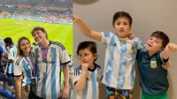 Mundial Qatar 2022: Paulo Londra celebró con los hijos de Messi el triunfo de Argentina