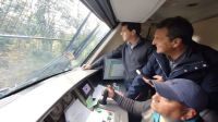 Autoridades celebraron el viaje inaugural del tren que une Tomás Jofré y Mercedes